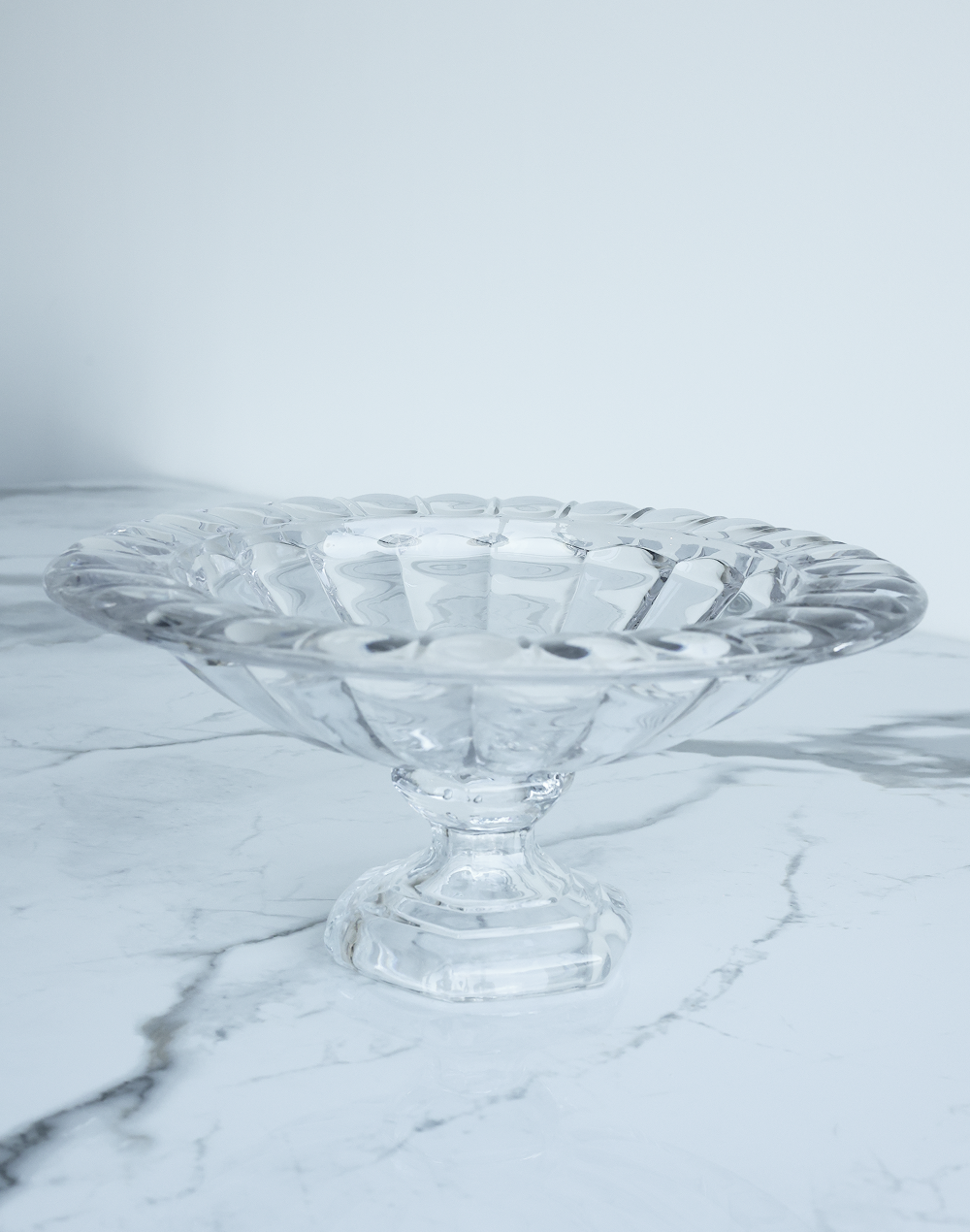 Footed Clear Bon-Bon Bowl