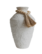 TerraForge Amphora Tie Vase White