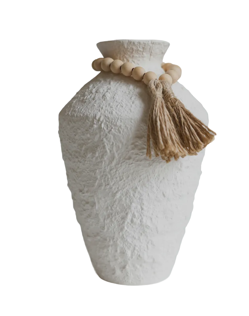 TerraForge Amphora Tie Vase White