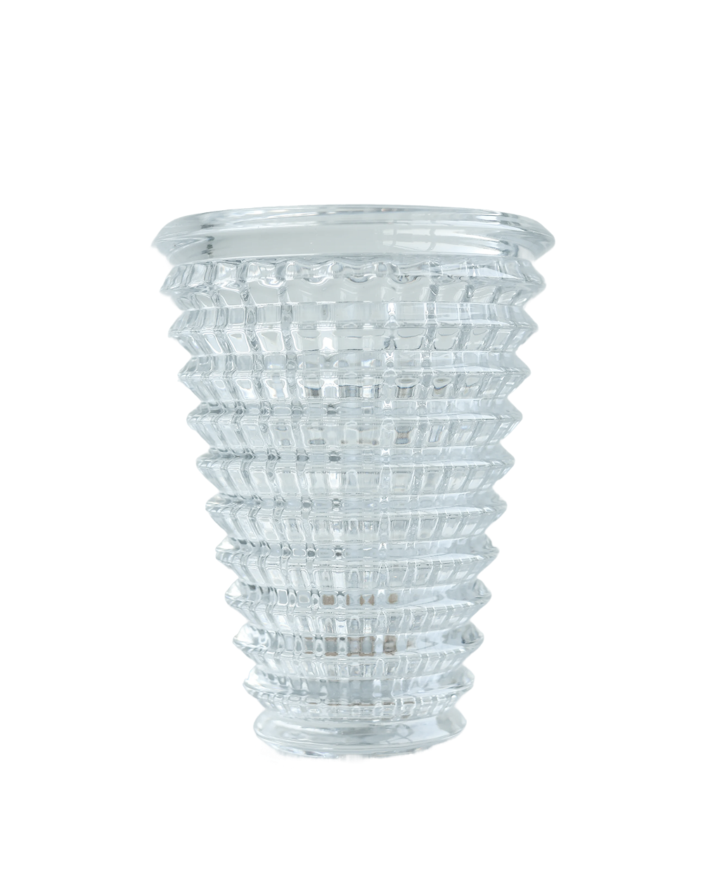 Cone Crystal Textured Vase | Available in 2 Colors