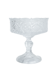 Vintage Cut Crystal Pedestal Bowl
