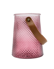Wine Leather Handle Vase
