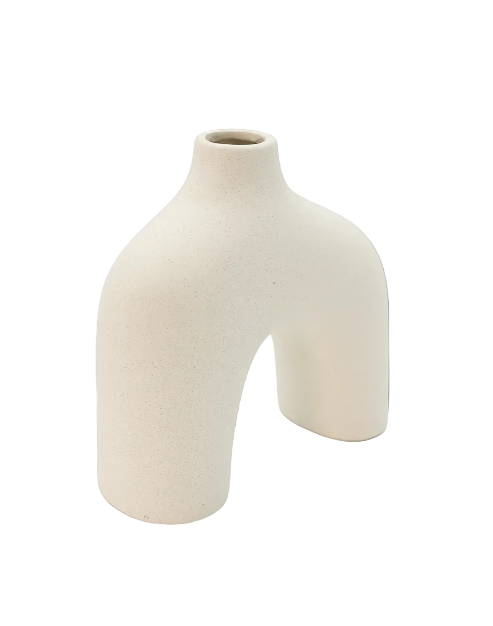 White Double Leg Vase White