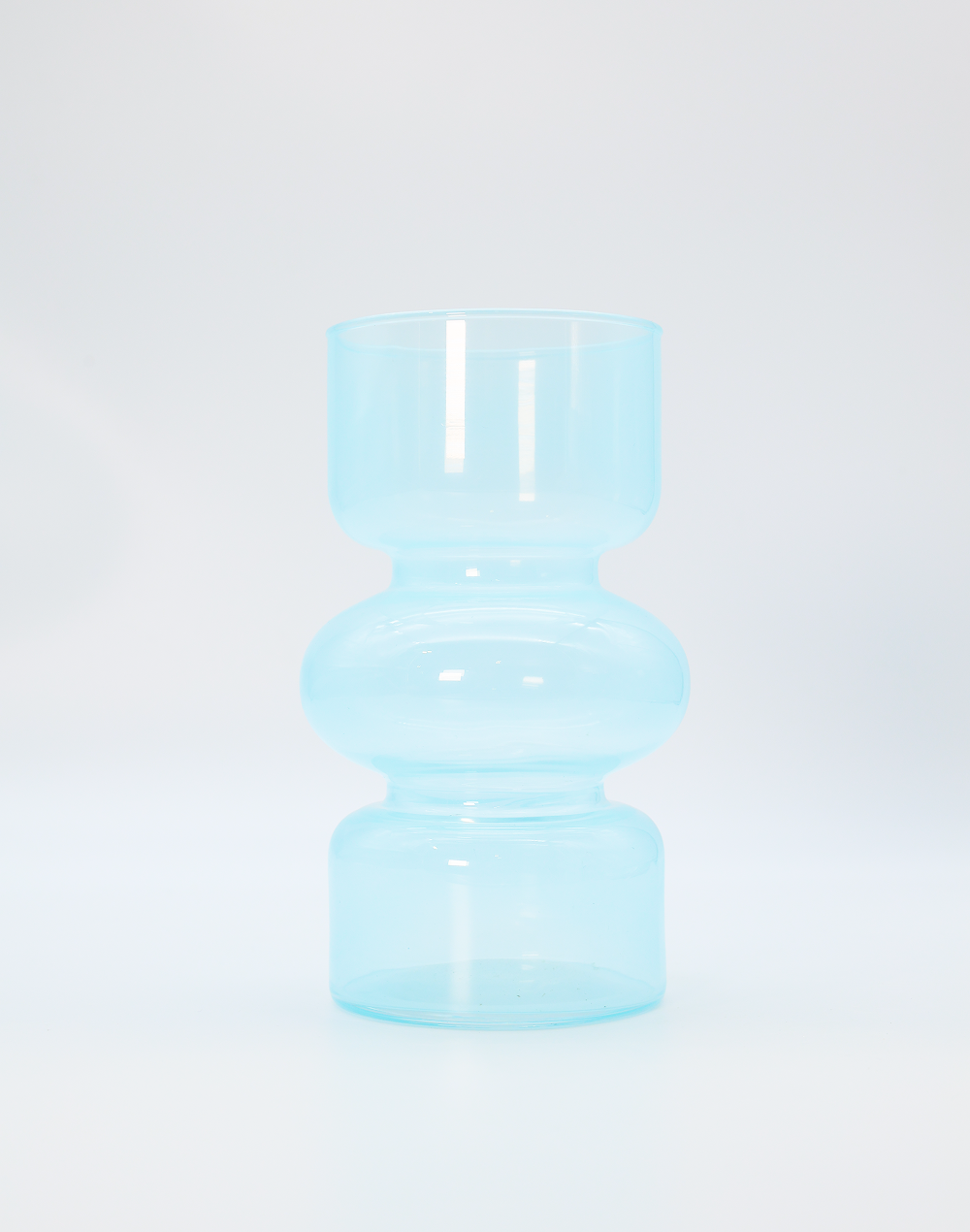 Blue Totem Glass Vase Blue