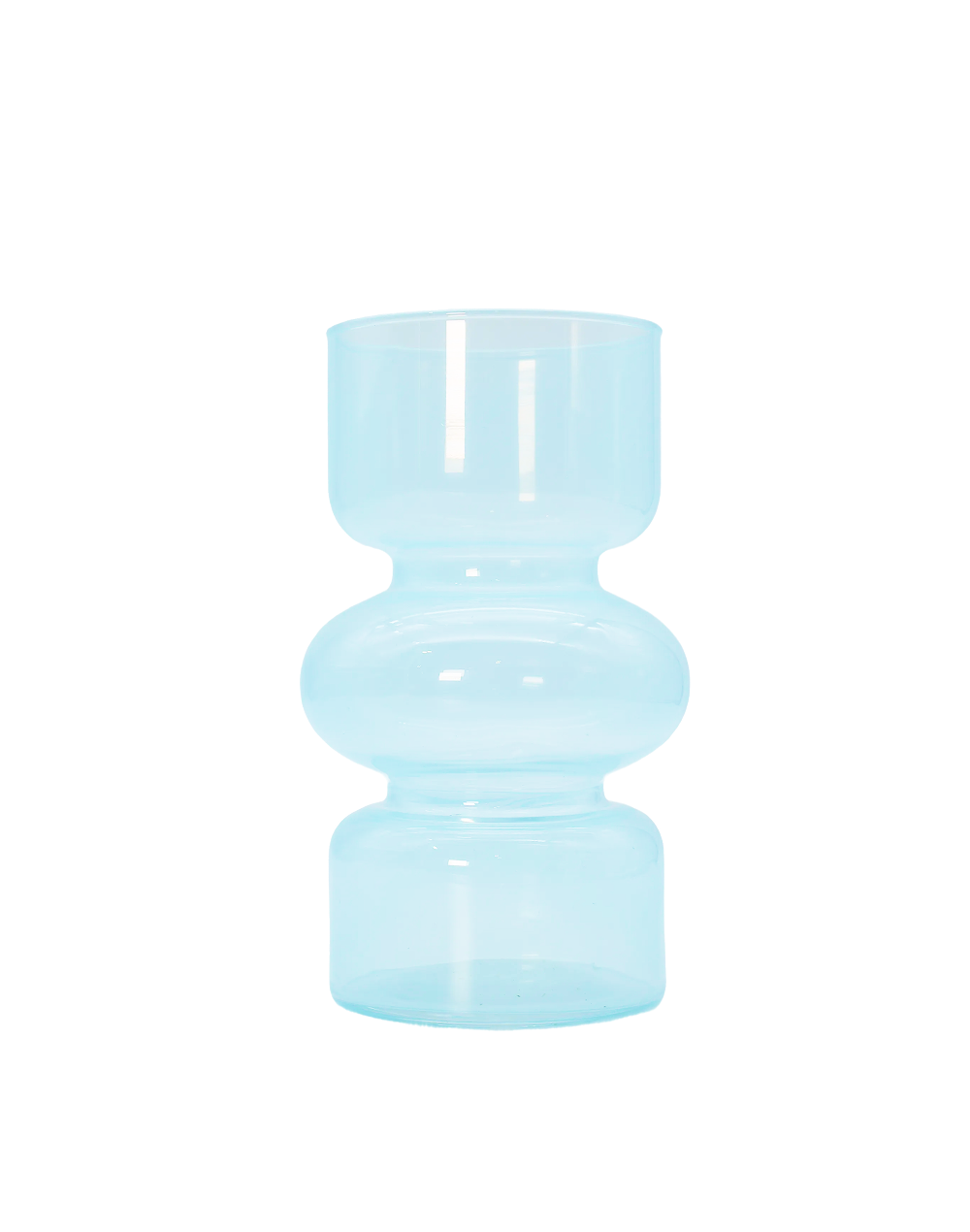 Blue Totem Glass Vase Blue
