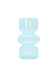 Blue Totem Glass Vase Blue