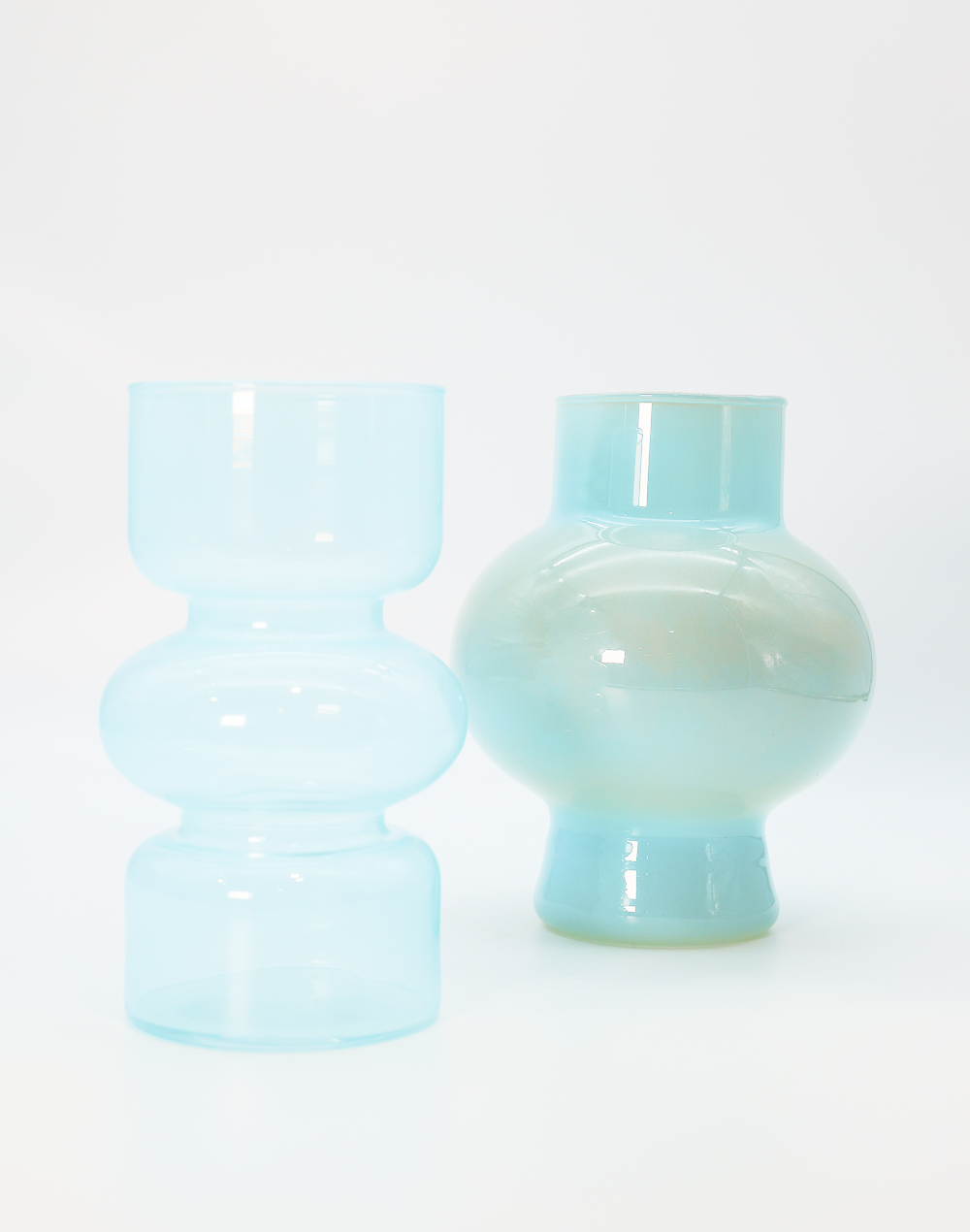 Blue Totem Glass Vase Blue