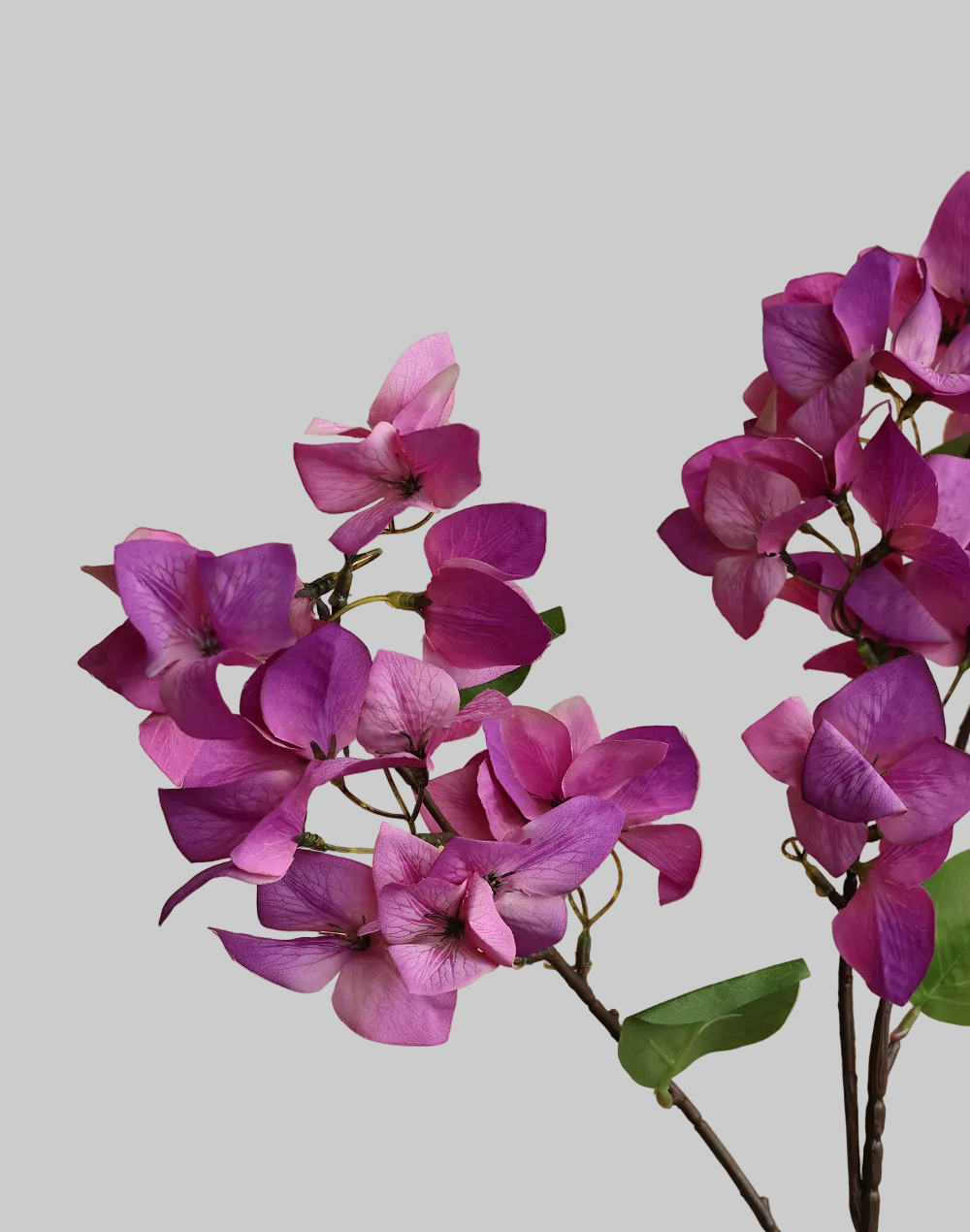 Faux Violet Bougainvillea Branch