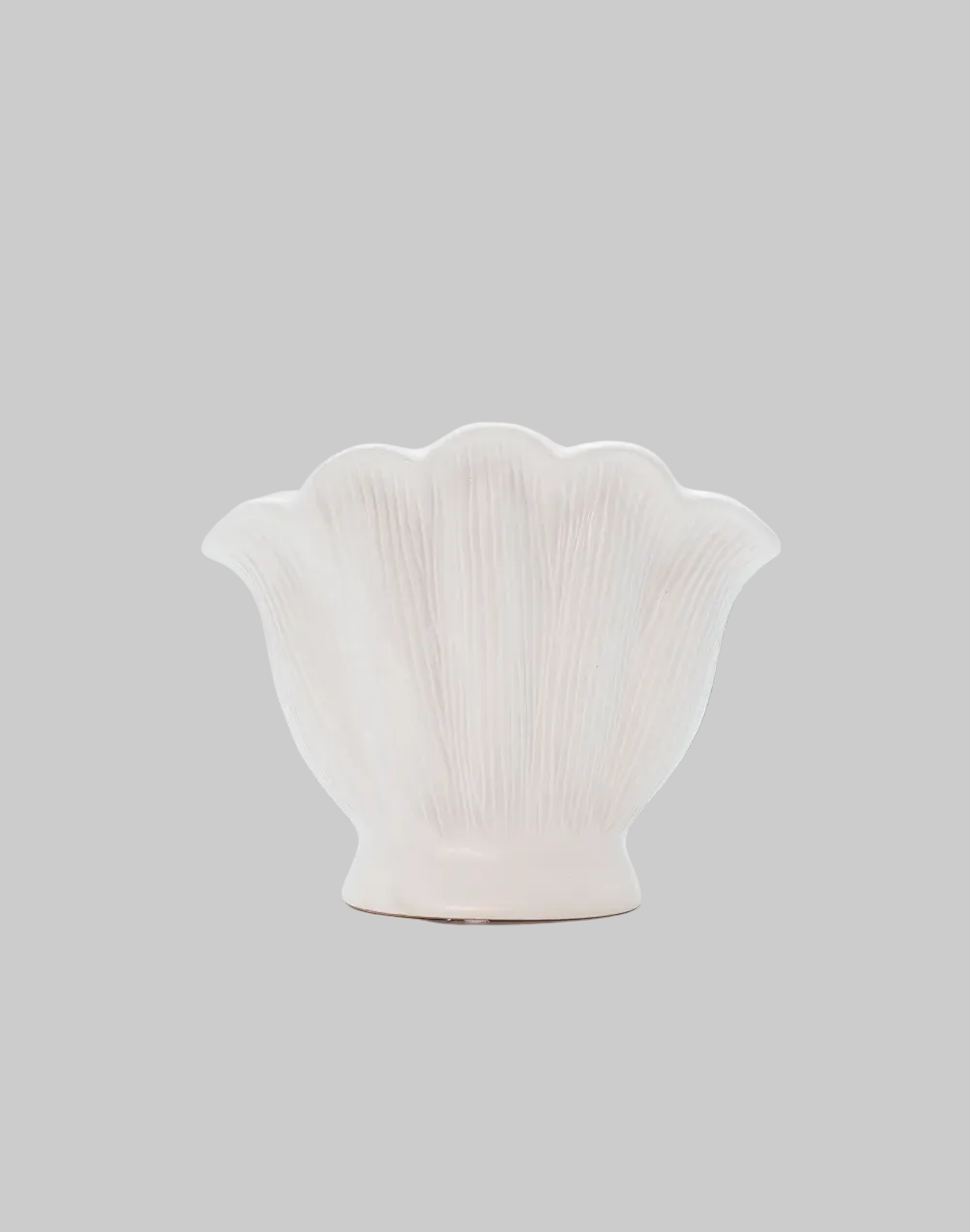 White Shell Vase - Small
