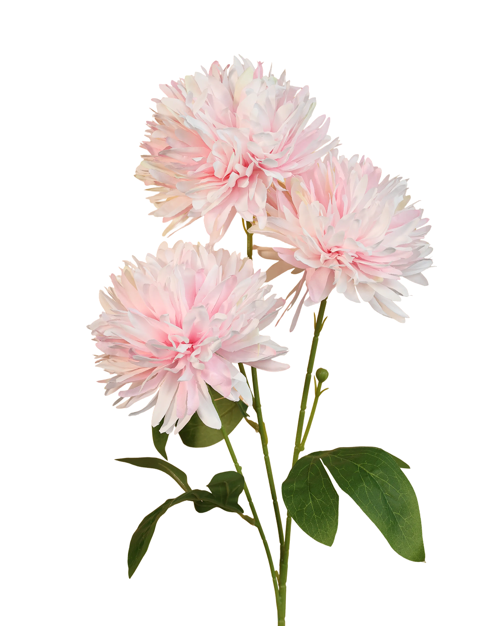 Silk Chrysanthemum Pompom 3-Head Spray | Available in 5 Colors