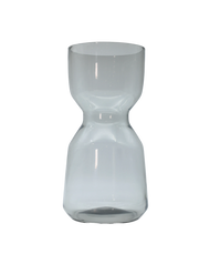 Smoked Large Hourglass Vase