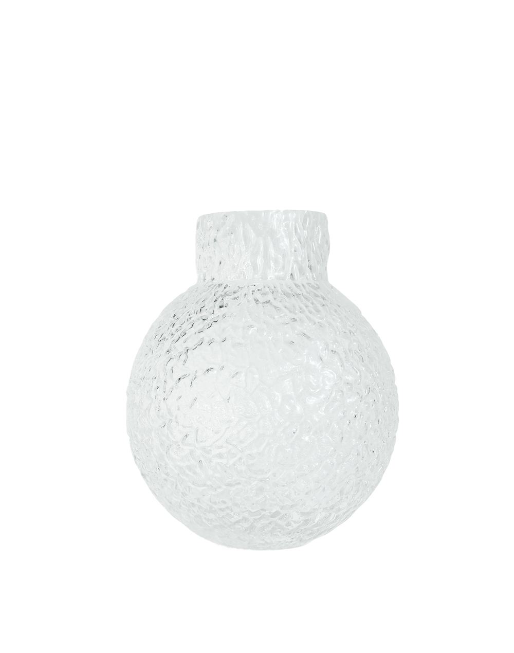 Frosted Ice Orb Vase