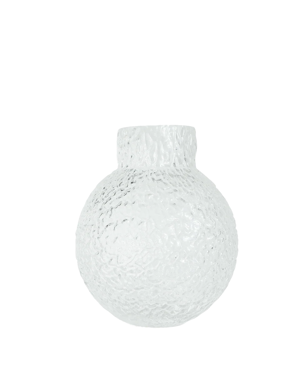 Frosted Ice Orb Vase