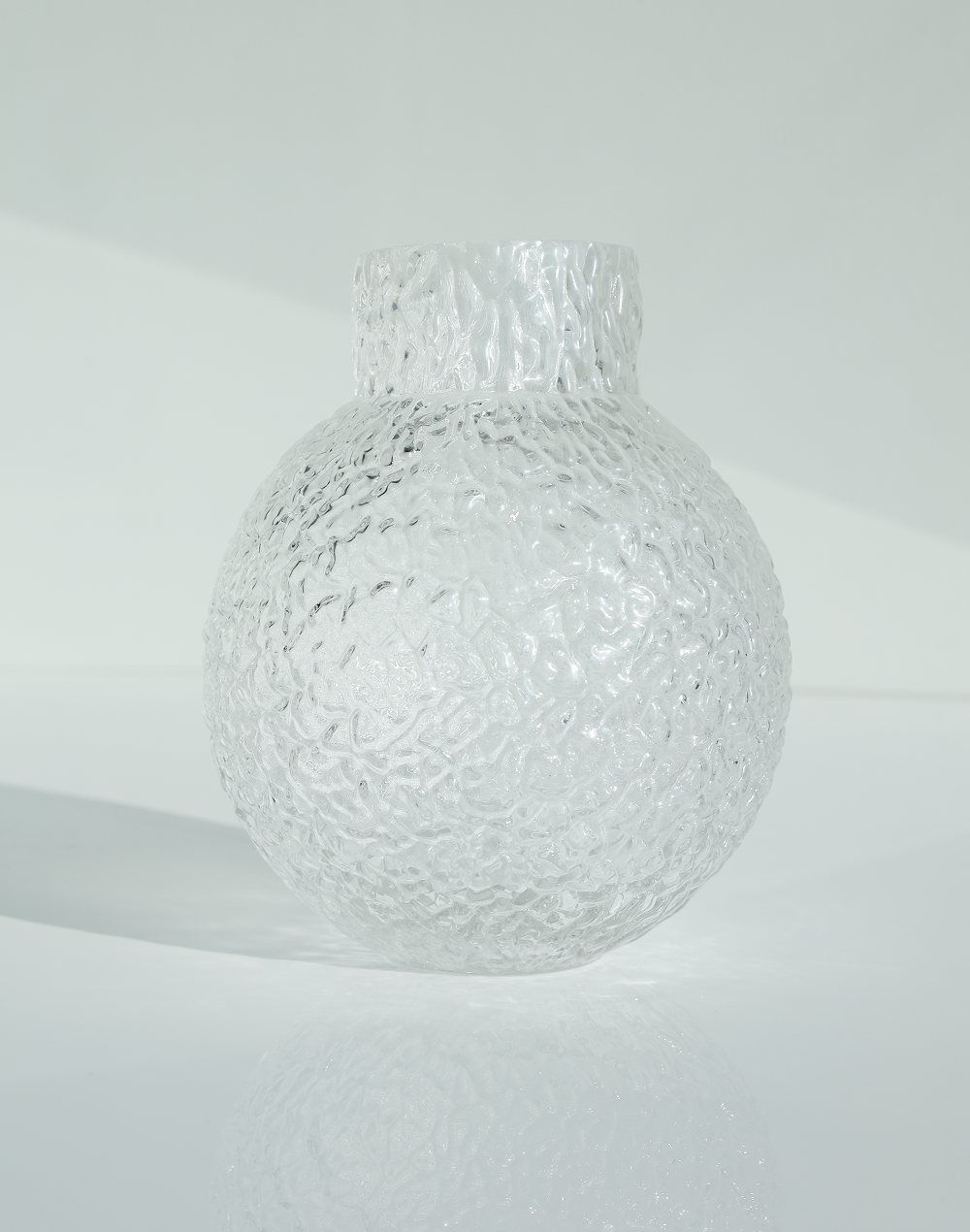Frosted Ice Orb Vase