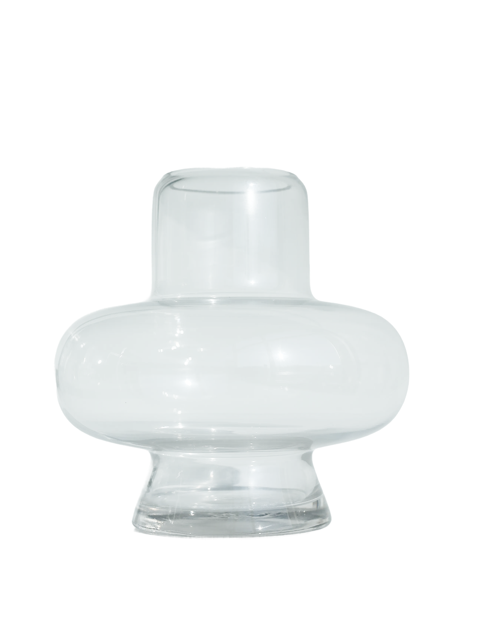 Large Clear Axis Vase