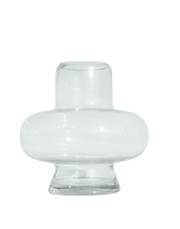 Large Clear Axis Vase