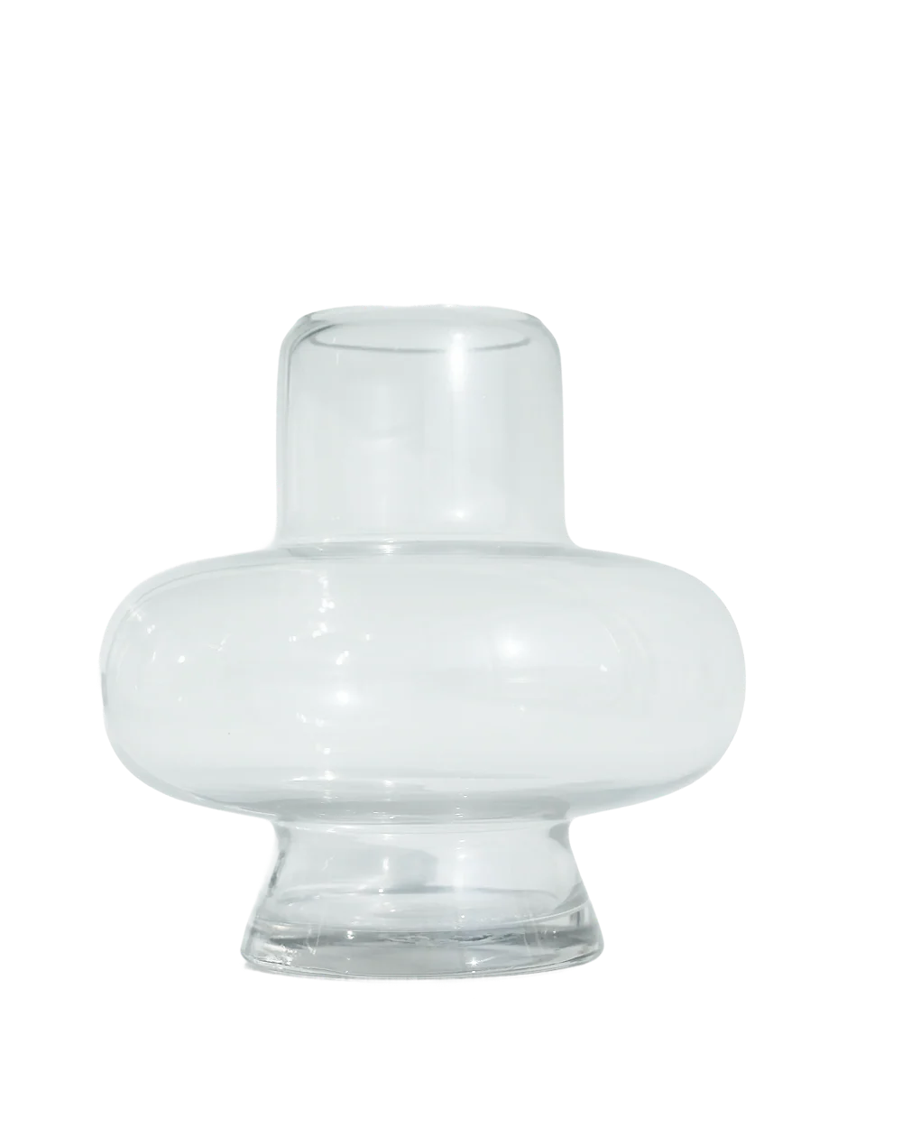 Large Clear Axis Vase
