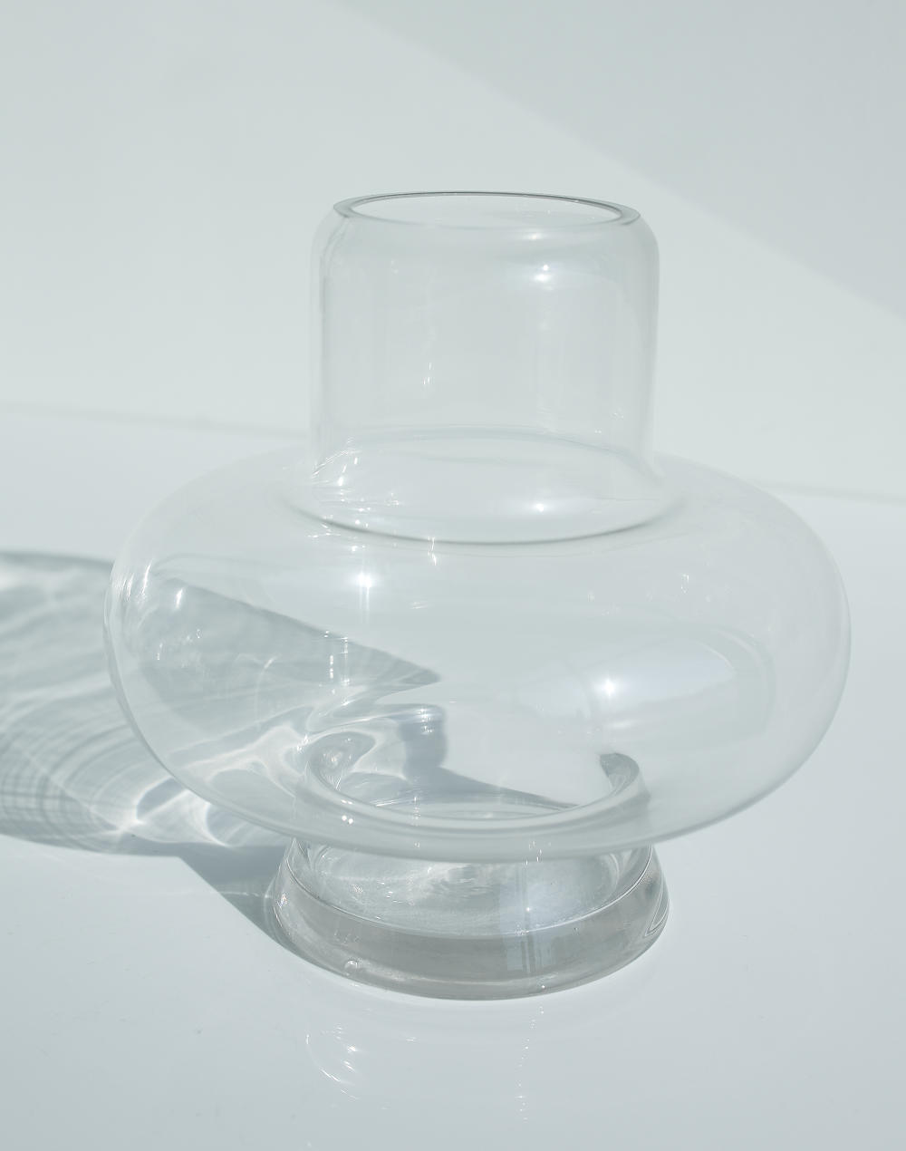 Large Clear Axis Vase