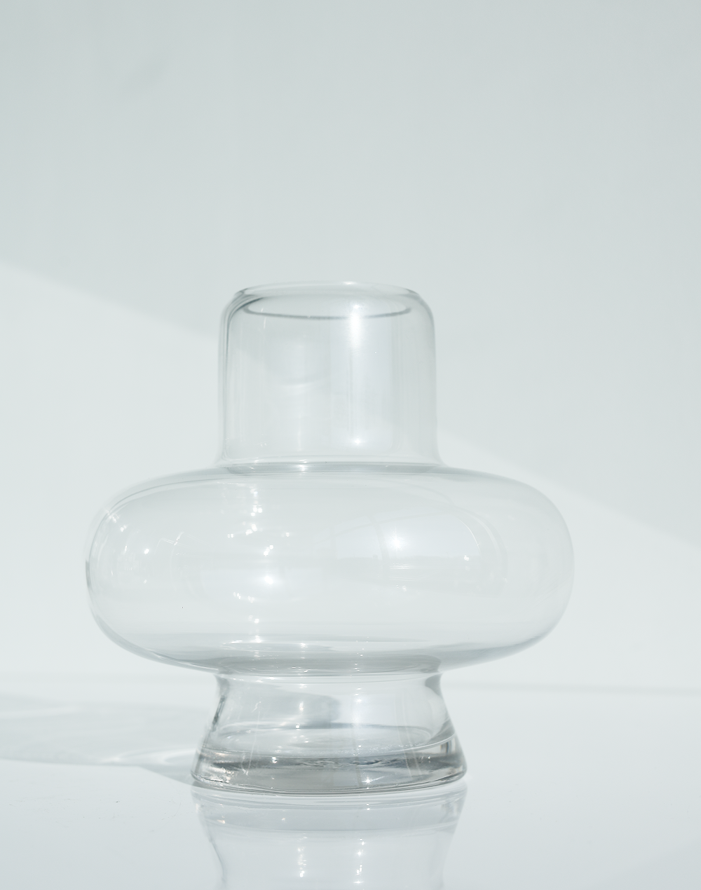 Large Clear Axis Vase