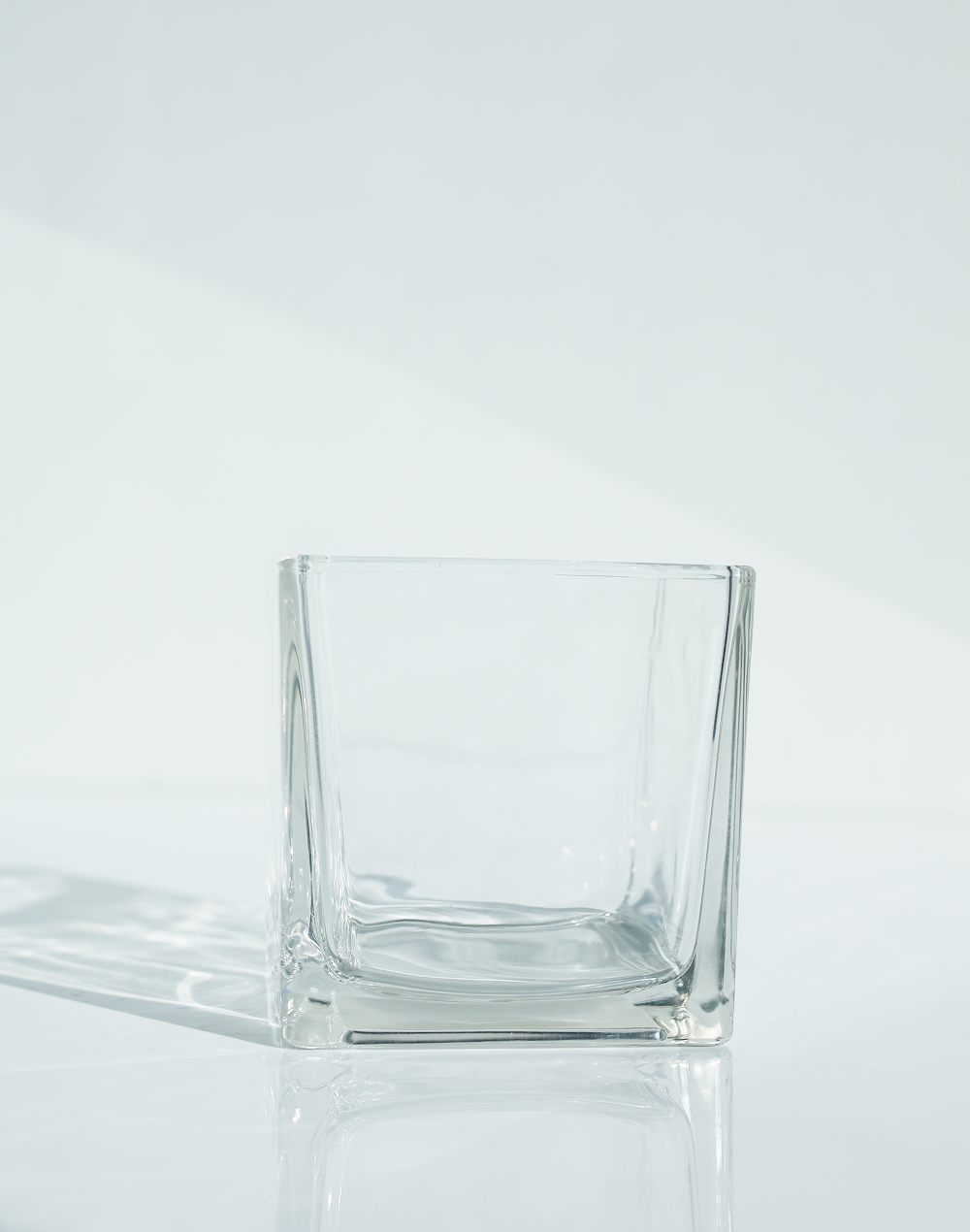 4"x4" Clear Square Vase