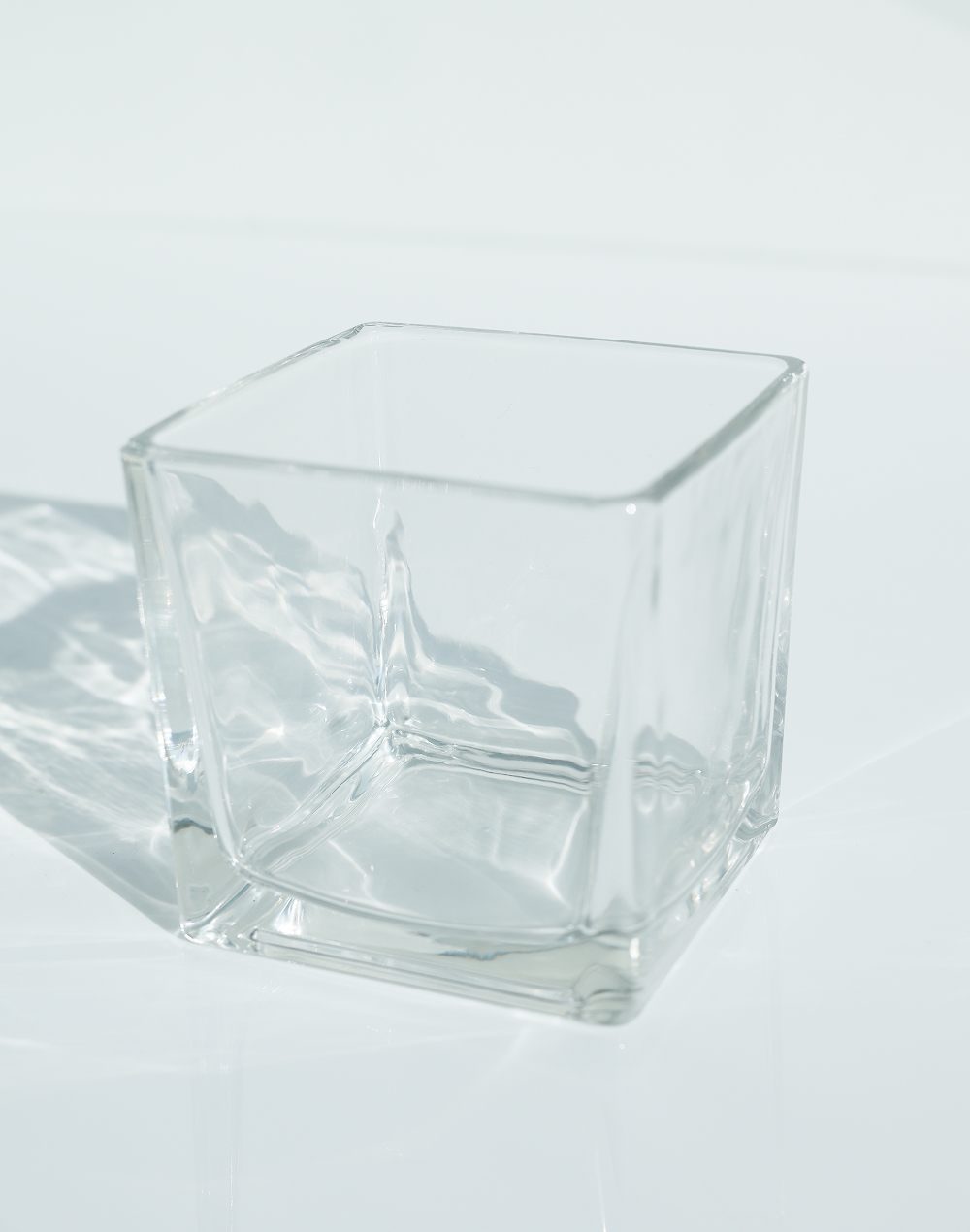 4"x4" Clear Square Vase