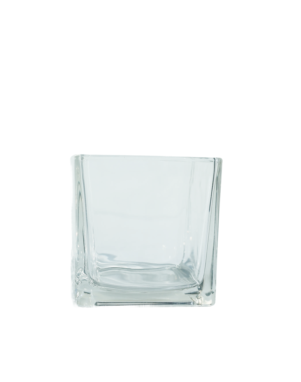 4"x4" Clear Square Vase