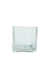 4"x4" Clear Square Vase