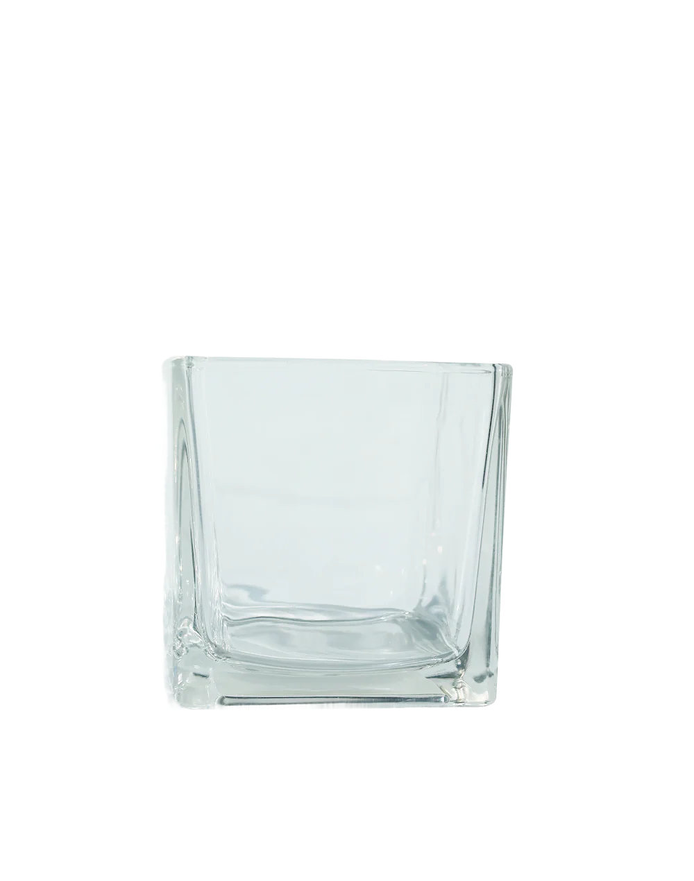 4"x4" Clear Square Vase