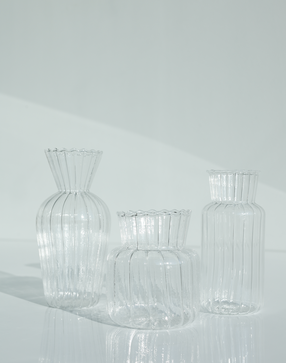 Clear Amphora Bud Vase Clear