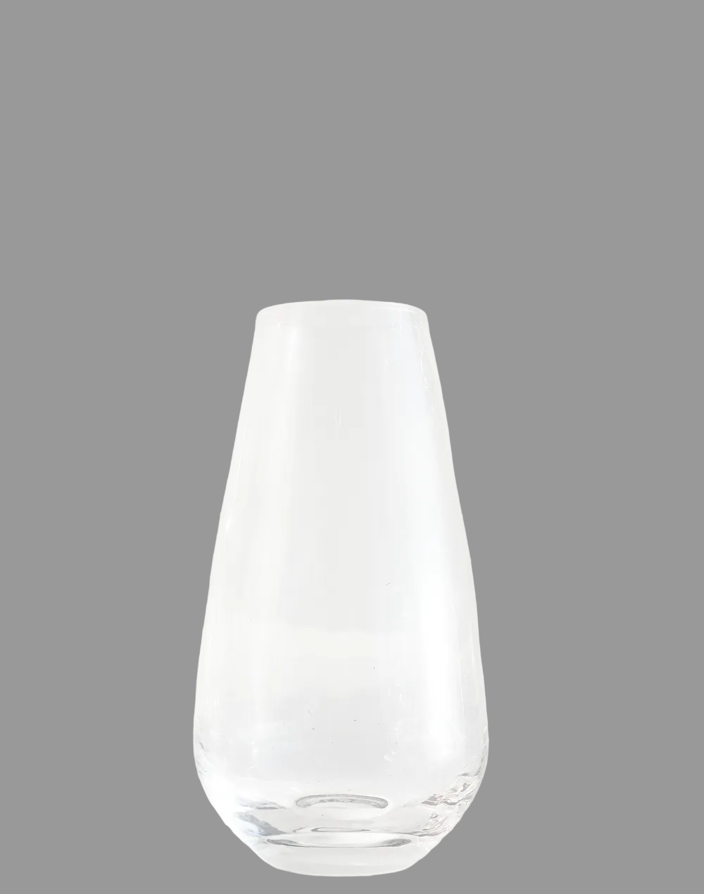 Pear Clear Vase Gray
