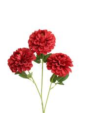 Silk Decorative Dahlia 3-Head Spray | Available in 3 Colors
