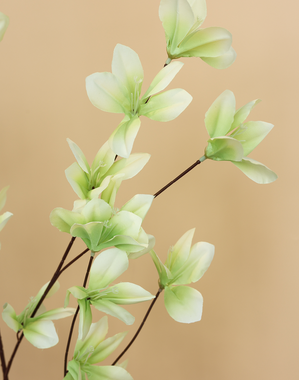 Lime Silk Flower Branch Green