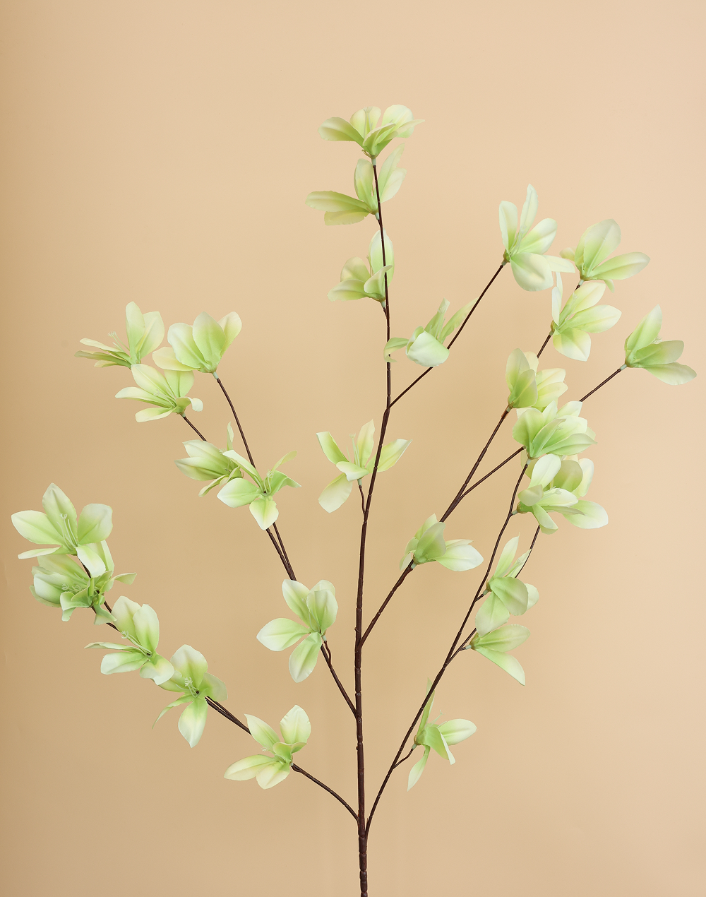 Lime Silk Flower Branch Green