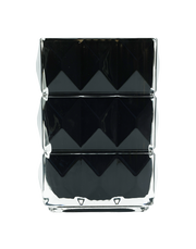 Onyx Prisim Cyrstal Vase Black