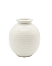White Orb Vase