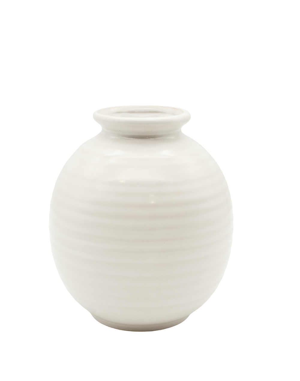 White Orb Vase
