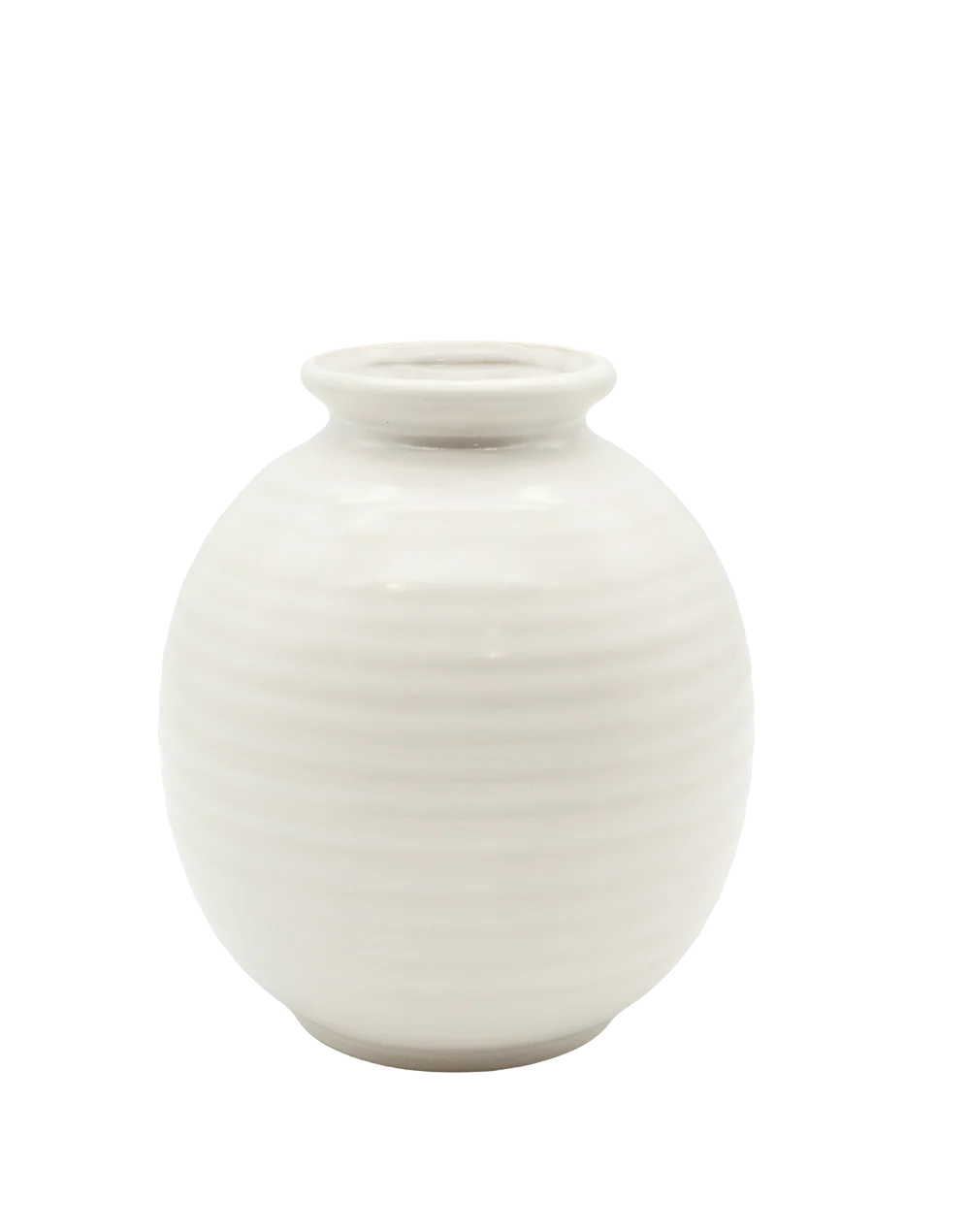 White Orb Vase