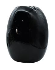 Black Glass Oviod Vase Black