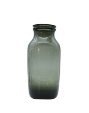 Smoked Milk Bottle Vase Gray
