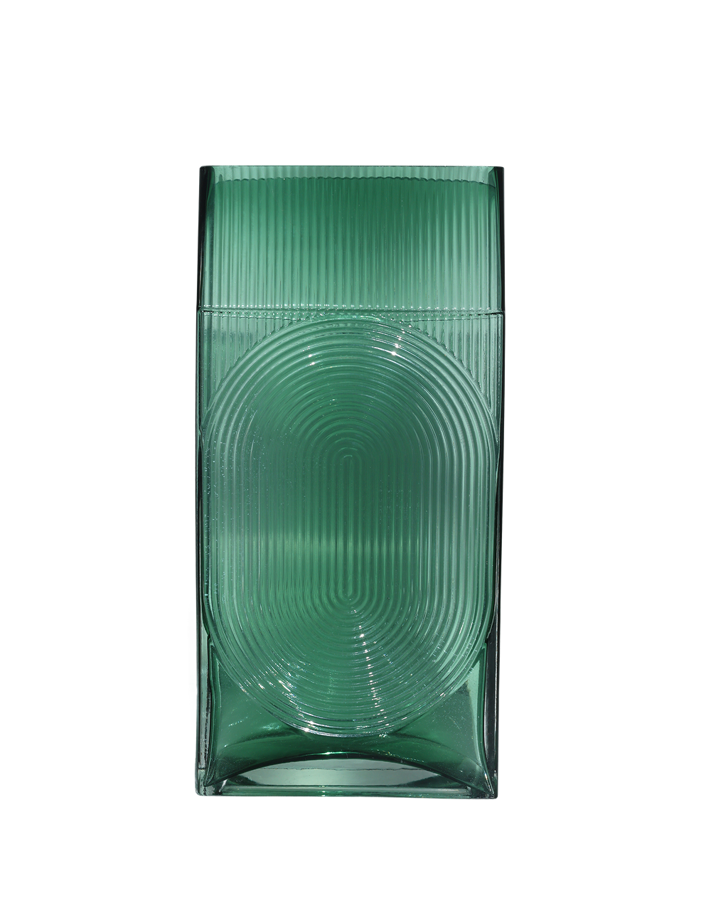 Ribbed Glass Vase