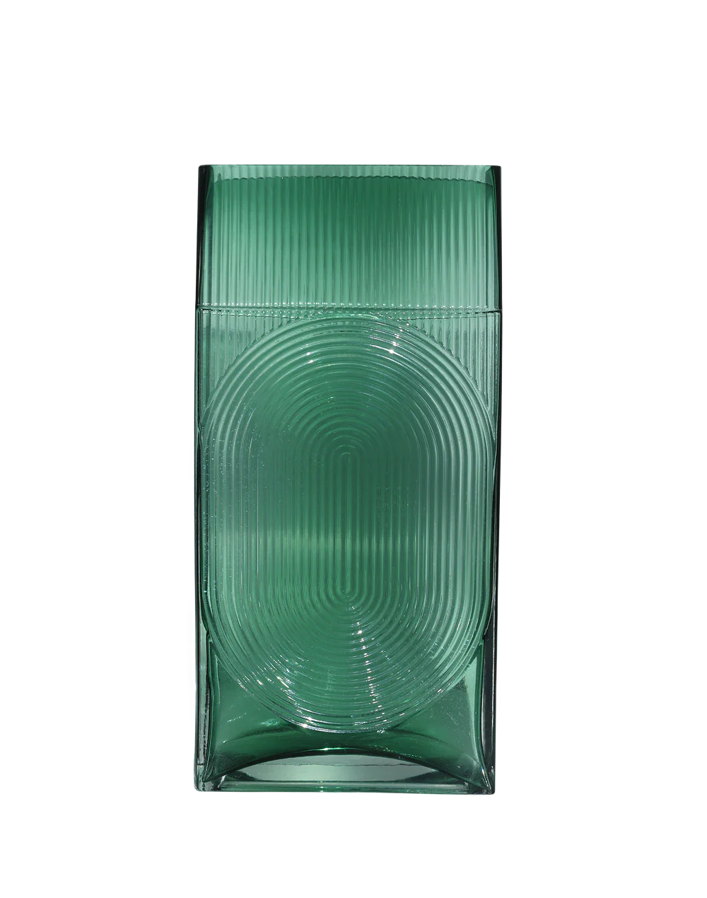 Ribbed Glass Vase
