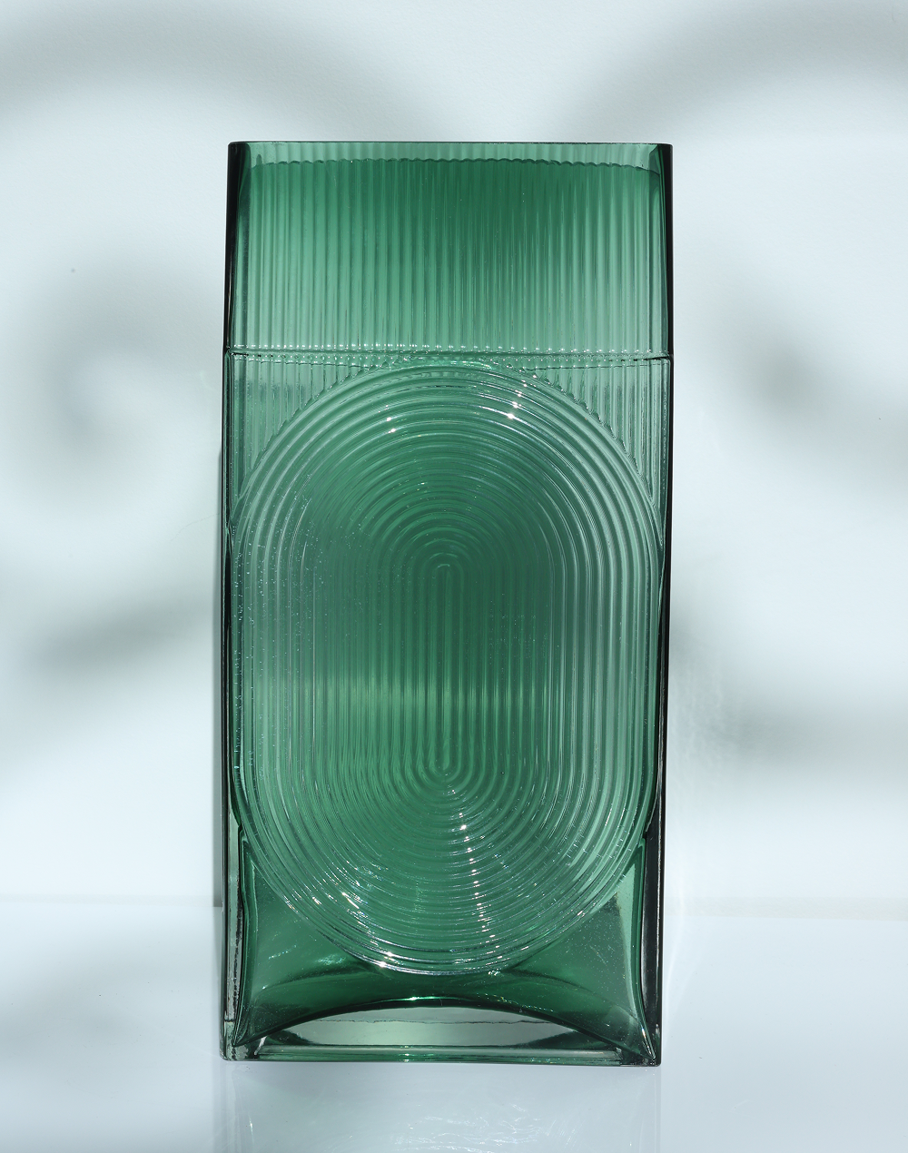 Ribbed Glass Vase