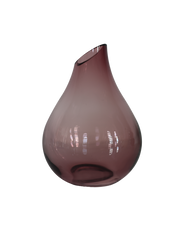 Purple Tear Glass Vase Purple