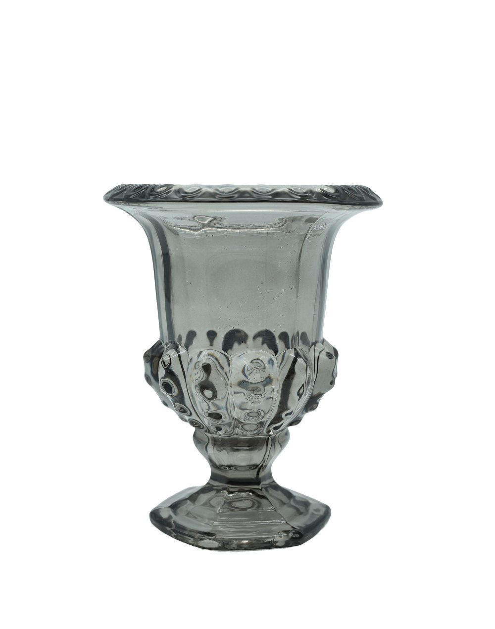 Smoked Dark Grey Crystal Urn