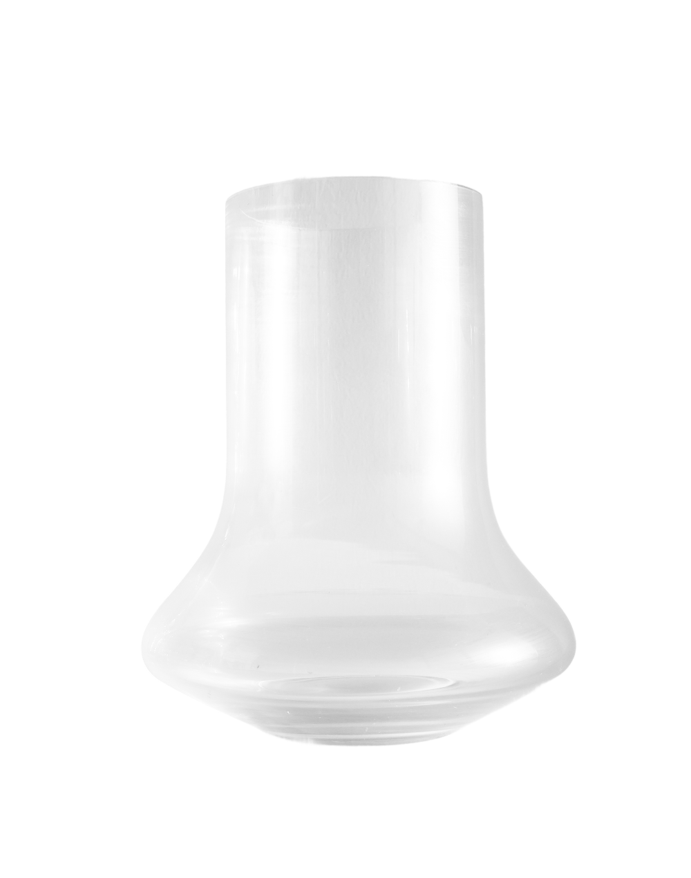 Clear Waisted Vase