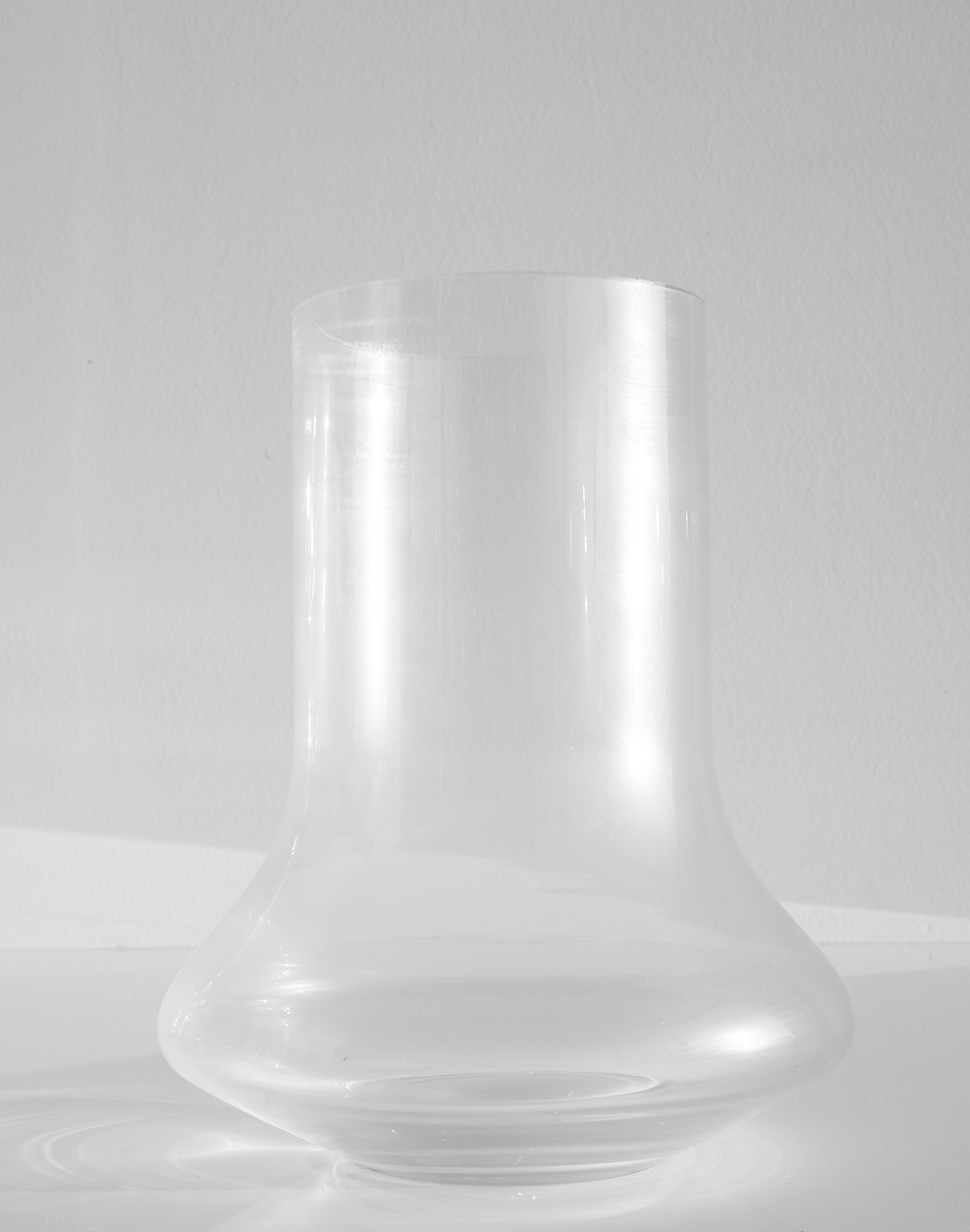 Clear Waisted Vase