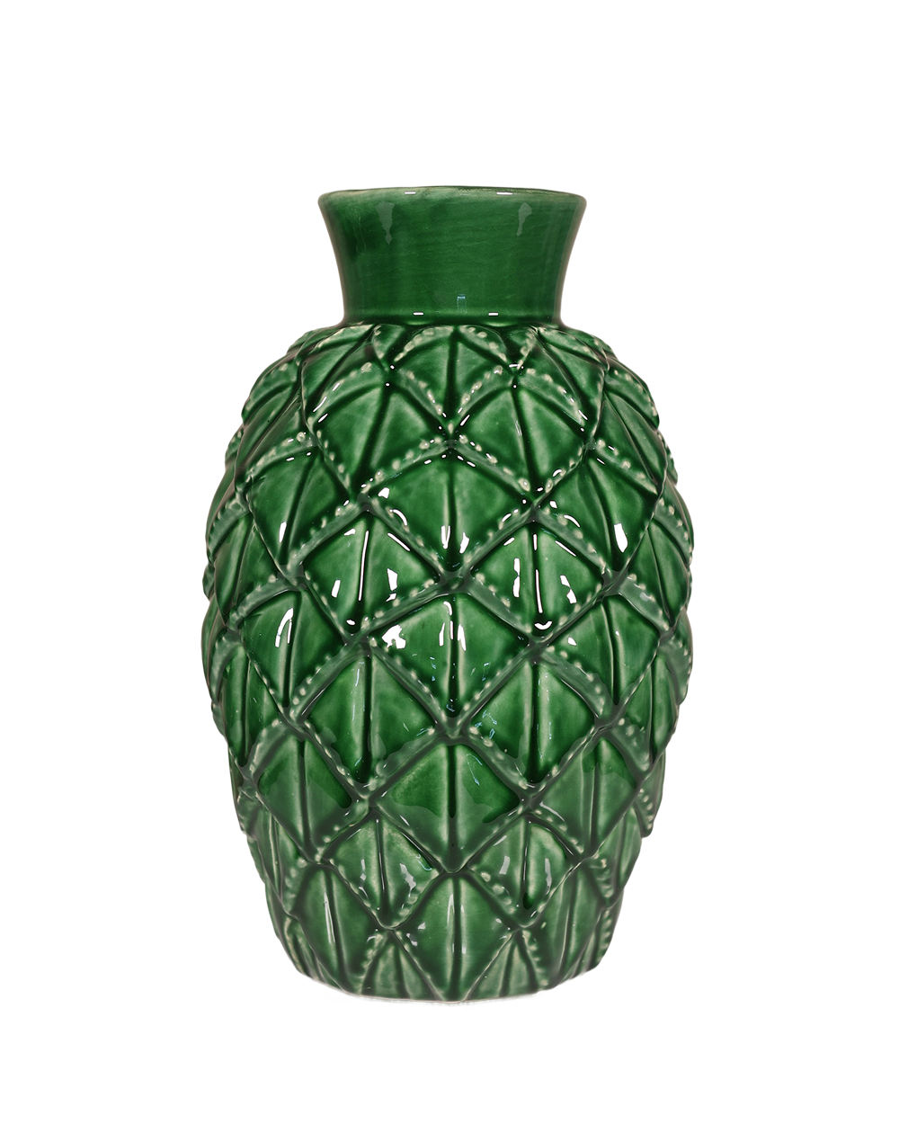 Saba Glazed Ceramic Pinecone Vase | Available in 2 Colors