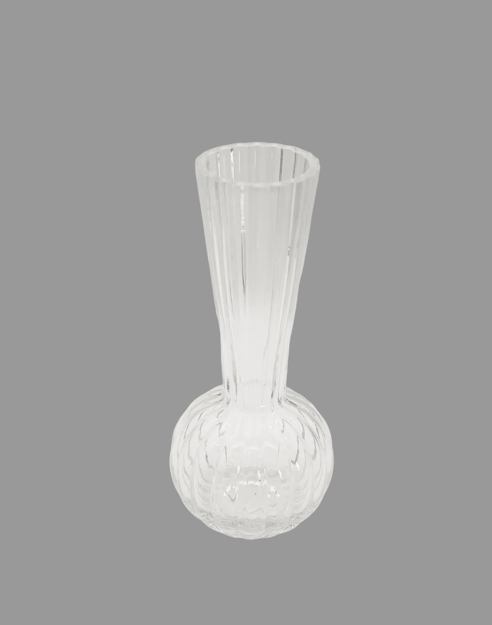 Column & Globe Glass Vase  Short