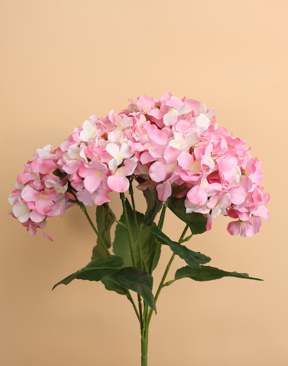 Light Pink Hydrengea bunch-5 Stems Pink
