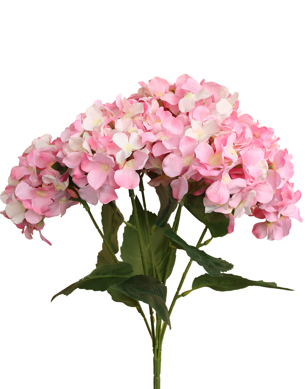 Light Pink Hydrengea bunch-5 Stems Pink